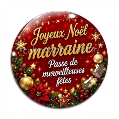 Cabochon Verre - joyeux noël passe de merveilleuses fêtes