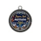 Pendentif Cabochon Argent - joyeux noël passe de merveilleuses fêtes