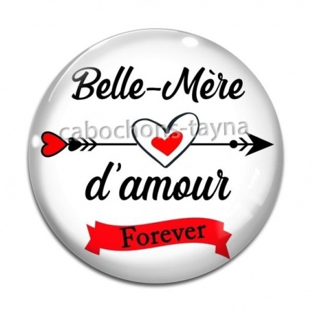 Cabochon Verre - belle mère d'amour