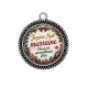 Pendentif Cabochon Argent -  joyeux noël passe de merveilleuses fêtes