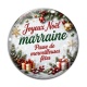 Cabochon Verre -  joyeux noël passe de merveilleuses fêtes