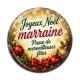 Cabochon Résine -  joyeux noël passe de merveilleuses fêtes