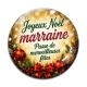 Cabochon Verre -  joyeux noël passe de merveilleuses fêtes