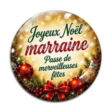 Cabochon Verre -  joyeux noël passe de merveilleuses fêtes