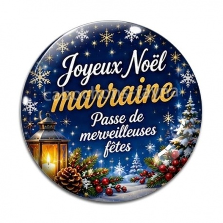 Cabochon Verre -  joyeux noël passe de merveilleuses fêtes