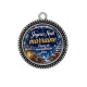 Pendentif Cabochon Argent -  joyeux noël passe de merveilleuses fêtes