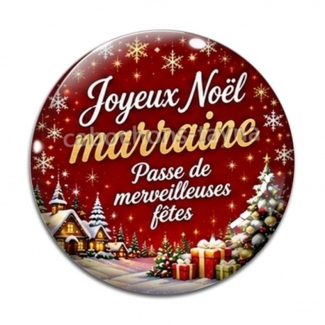 Cabochon Verre -  joyeux noël passe de merveilleuses fêtes