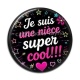 Cabochon Résine - je suis une nièce super cool