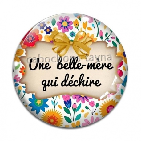 Cabochon Verre - une belle mère qui déchire
