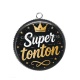 Pendentif Cabochon Argent - super tonton