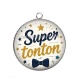 Pendentif Cabochon Argent - super tonton