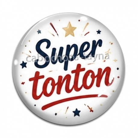 Cabochon Verre - super tonton