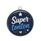 Pendentif Cabochon Argent - super tonton