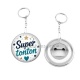 Porte clés décapsuleur - super tonton
