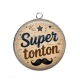 Pendentif Cabochon Argent - super tonton