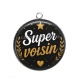Pendentif Cabochon Argent - super voisin