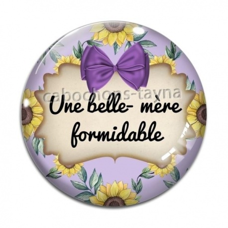Cabochon Verre - belle mère formidable