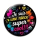 Cabochon Verre - je suis une nièce super cool