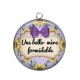 Pendentif Cabochon Argent - belle mère formidable