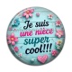 Cabochon Résine - je suis une nièce super cool