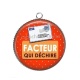 Pendentif Cabochon Argent - facteur qui déchire