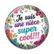 Cabochon Résine - je suis une nièce super cool