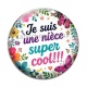 Cabochon Verre - je suis une nièce super cool