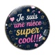 Cabochon Verre - je suis une nièce super cool