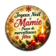 Cabochon Résine - joyeux noël passe de merveilleuses fêtes