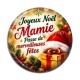 Cabochon Résine - joyeux noël passe de merveilleuses fêtes