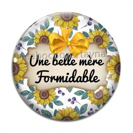 Cabochon Verre - belle mère formidable