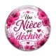 Cabochon Verre - une nièce qui déchire