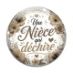 Cabochon Verre - une nièce qui déchire