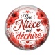 Cabochon Résine - une nièce qui déchire