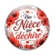 Cabochon Verre - une nièce qui déchire