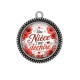 Pendentif Cabochon Argent - une nièce qui déchire