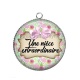 Pendentif Cabochon Argent - une nièce extraordinaire