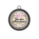 Pendentif Cabochon Argent - une nièce extraordinaire