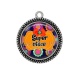 Pendentif Cabochon Argent - super nièce