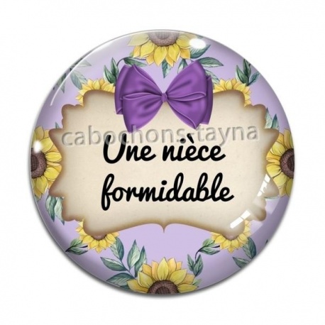Cabochon Verre - une nièce formidable