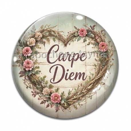 Cabochon Verre - Carpe Diem