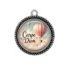 Pendentif Cabochon Argent - Carpe Diem