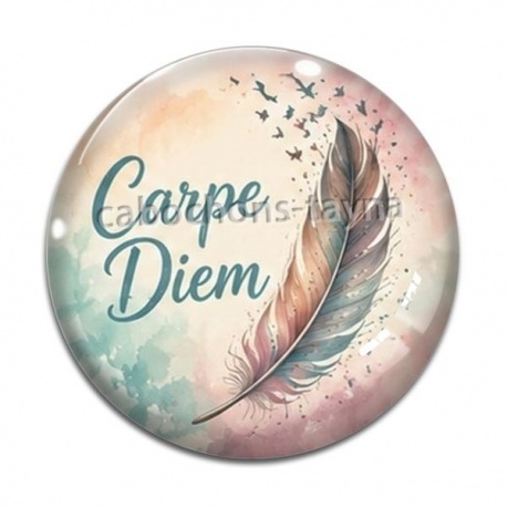 Cabochon Verre - Carpe Diem