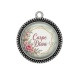 Pendentif Cabochon Argent - Carpe Diem