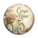 Cabochon Verre - Carpe Diem