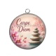 Pendentif Cabochon Argent - Carpe Diem