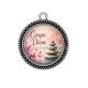 Pendentif Cabochon Argent - Carpe Diem