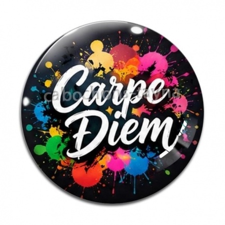 Cabochon Verre - Carpe Diem