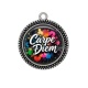Pendentif Cabochon Argent - Carpe Diem