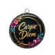 Pendentif Cabochon Argent - Carpe Diem
